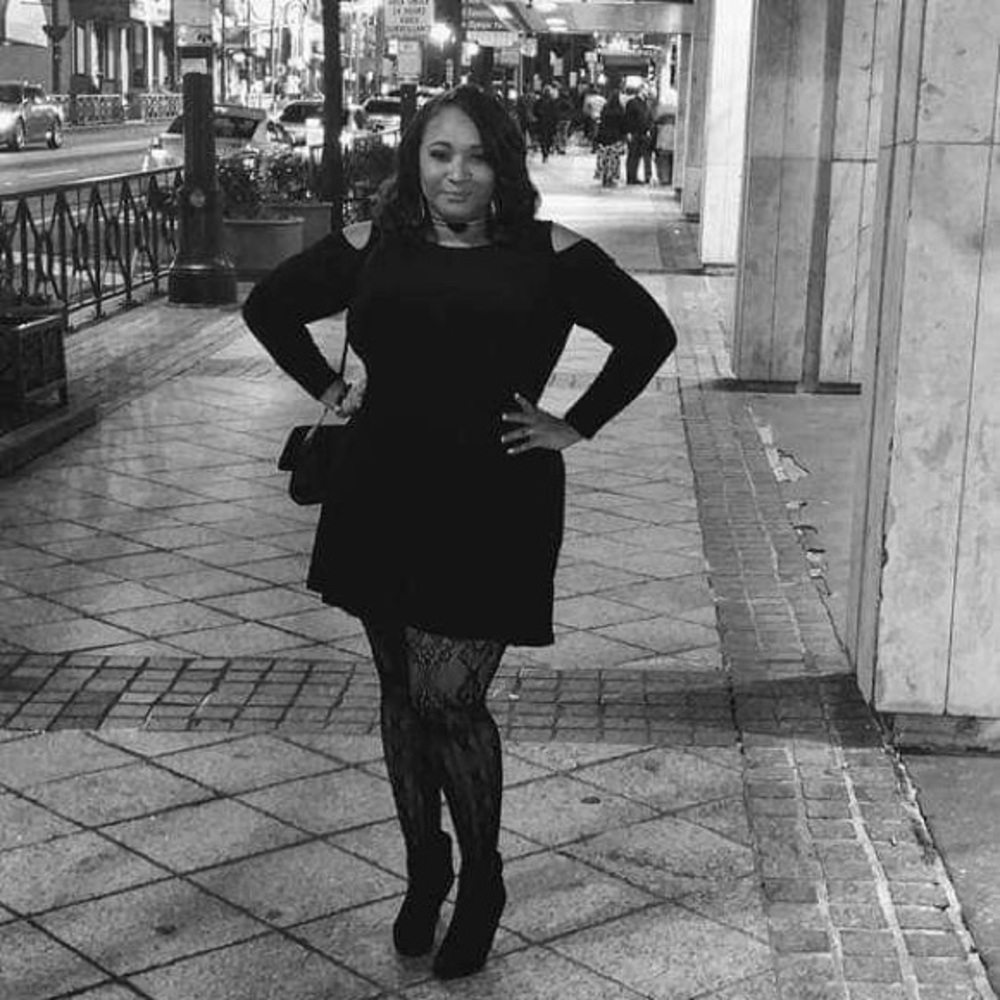 AnnaLee Ana Hope black cold shoulder dress plus